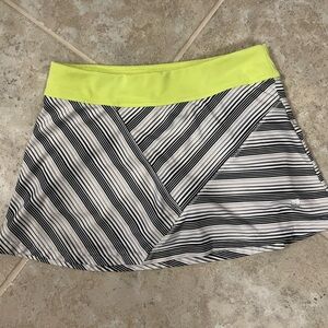 Striped tennis skirt